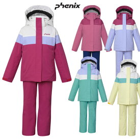 「全品5-10倍 26日08時迄」23-24 子供用 PHENIX スキーウェア 上下セット Ice Tiara Junior Two-piece ESG232P92: 正規品/フェニックス/ジュニア/キッズ/snow