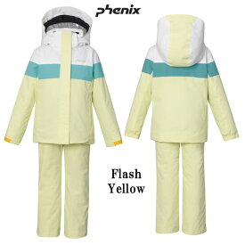 23-24 子供用 PHENIX スキーウェア 上下セット Ice Tiara Junior Two-piece ESG232P92: 正規品/フェニックス/ジュニア/キッズ/snow
