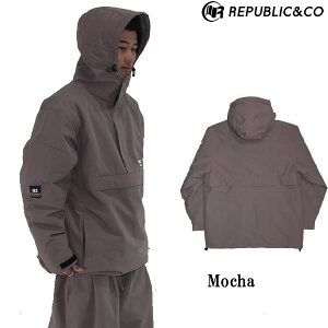 「全品5-15倍 11月6日08時迄」23-24 REPUBLIC&CO ジャケット TRAIL PULLOVER JACKET: 正規品/メンズ/スノーボードウエア/リパブリック/snow