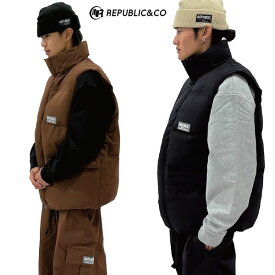 「全品10−15倍 16日08時迄」24-25 REPUBLIC&CO ベスト DWYCK VEST: 正規品/メンズ/スノーボードウエア/リパブリック/snow