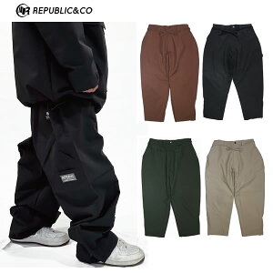 �u�S�i10�|15�{ 16��08�����v24-25 REPUBLIC&CO �p���c WIDE PAINTER PANTS: ���K�i/�����Y/�X�m�[�{�[�h�E�G�A/���p�u���b�N/snow