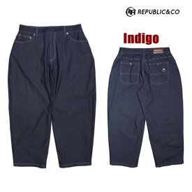 「全品10−15倍 16日08時迄」24-25 REPUBLIC&CO パンツ BUGGY DENIM PANTS: 正規品/メンズ/スノーボードウエア/リパブリック/snow
