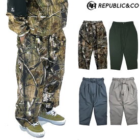 「全品10−15倍 16日08時迄」【即納】25-26 REPUBLIC&CO パンツ WIDE EAZY PANTS: 正規品/メンズ/スノーボードウエア/リパブリック/snow