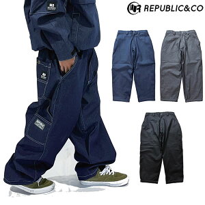 �u�S�i10�|15�{ 16��08�����v�y���[�z25-26 REPUBLIC&CO �p���c WIDE PAINTER PANTS: ���K�i/�����Y/�X�m�[�{�[�h�E�G�A/���p�u���b�N/snow