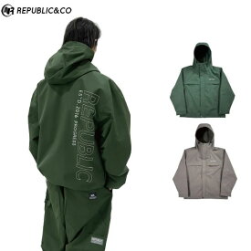 「全品10−15倍 16日08時迄」24-25 REPUBLIC&CO ジャケット PARKLIVE JACKET: 正規品/メンズ/スノーボードウエア/リパブリック/snow