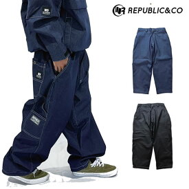 25-26 REPUBLIC&CO パンツ WIDE PAINTER PANTS: 正規品/メンズ/スノーボードウエア/リパブリック/snow