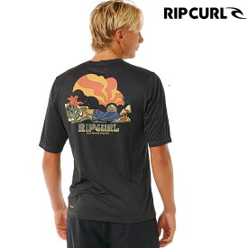 「全品10倍 11日02時迄」【ゆうパケット】24SS RIP CURL ラッシュガードTシャツ MASON PIPE SURFLITE UPF 14XMRV: 正規品/メンズ/リップカール/半袖/surf