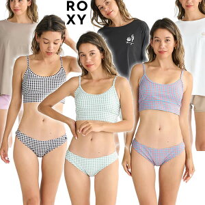 25SS ROXY 水着 4点セット RSW251009 PICNIC GINGHAM: 正規品/ロキシー/レディース/surf