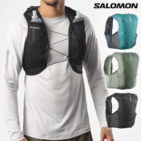 24SS SALOMON バックパック ACTIVE SKIN 8 with Flasks: 正規品/バッグ/サロモン/トレイルランニング/outdoor