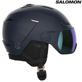 「全品5-10倍 26日08時迄」23-24 レディース SALOMON ヘルメット ICON LT VISOR PHOTO SIGMA: 正規品/サロモン/スキー/スノーボード/snow