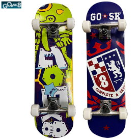 「全品10倍 11日02時迄」子供用 GO SK8 GOSK8 スケートボード コンプリート 28INCH: 正規品/ゴースケート/スケボー/ジュニア/キッズ/skate