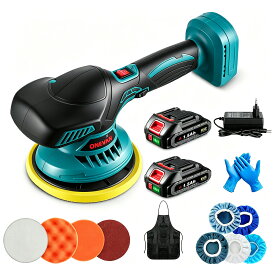 電動ポリッシャー 車用ポリッシャー 6段変速 ポリッシャー コードレス 150mmパッド 2500-5000RPM 研磨＆ワックス対応 操作簡単 充電式ポリッシャー 車磨き・油膜・うろこ取り・鏡面磨きに 車・バイク・家具対応 ワックス仕上げ対応 車のボディ研磨 持ち運び便利