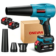 ONEVAN コードレスブロワー 洗車 エアーブロー 強力 充電式ブロワー 3500W ブラシレスモーター 爆風 水滴…