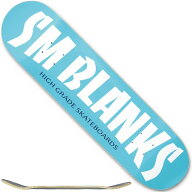 //初心者-中級者向き(ノーズ強め)// SMBLANKS製 しっかりS2 8.0インチ HG(水色) スケートボードデッキ (J…