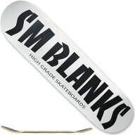 //初心者-中級者向き(ノーズ強め)// SMBLANKS製 しっかりS2 8.0インチ HG(白) スケートボードデッキ (JES…