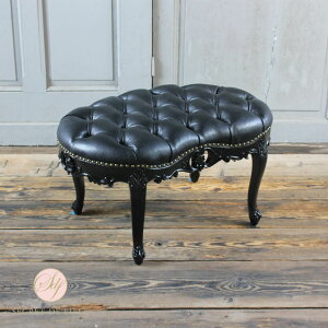 姫系 家具 スツール おしゃれ かわいい オットマン ロココ 調 アンティーク 風 猫脚 エステ サロン エレガント ゴシック ゴージャス フレンチ シャビーシック ヨーロピアン 猫足 イギリス ロ