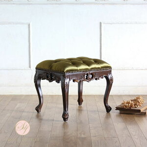 姫系 家具 スツール おしゃれ かわいい ロココ 調 アンティーク 風 猫脚 エステ サロン エレガント ゴシック ゴージャス フレンチ シャビーシック ヨーロピアン 猫足 イギリス ロマンチック