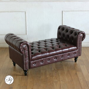 チェスターフィールド ベンチ スツール おしゃれ アンティーク調 クラシカル レトロ エレガント フレンチ ヨーロピアン イギリス イス いす 椅子 インテリア | オットマン レトロ アンティー
