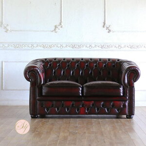 チェスターフィールド ソファ 2人掛け 二人掛け 2人用 二人用 アンティーク 風 家具 ヴィンセント ソファ イギリス ゴシック ヨーロピアン おしゃれ ヴィンテージ 輸入家具 レトロ モダン|ふ