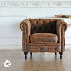 チェスターフィールド ソファ 1人掛け 一人掛け 1人用 おしゃれ ホテルライク 家具 一人暮らし イギリス ヨーロピアン ヴィンテージ レトロソファー | ヴィンセント 1人用ソファ 1人がけ アン