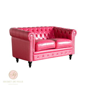 チェスターフィールド ソファ 2人掛け 二人掛け 2人用 二人用 アンティーク 風 ヴィンセント ホテルライク インテリア ソファー ゴシック ヨーロピアン ヴィンテージ 輸入家具 レトロ モダン