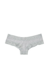 ヴィクトリアシークレットレースウエストチーキーパンティー(Q10-Medium Heather Grey) Lace-waist Cheeky Panty