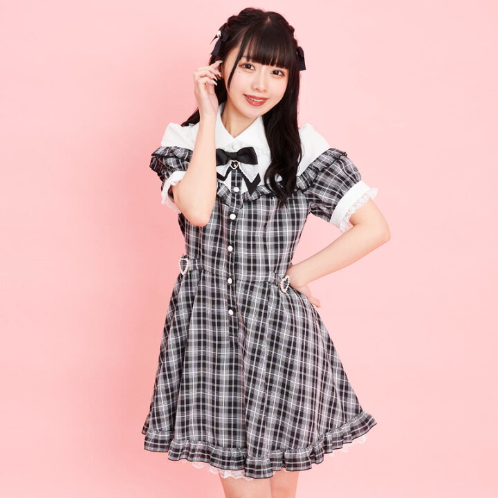 楽天市場】サイドハートバックルフリルヨークワンピース7/8 12:00 販売  