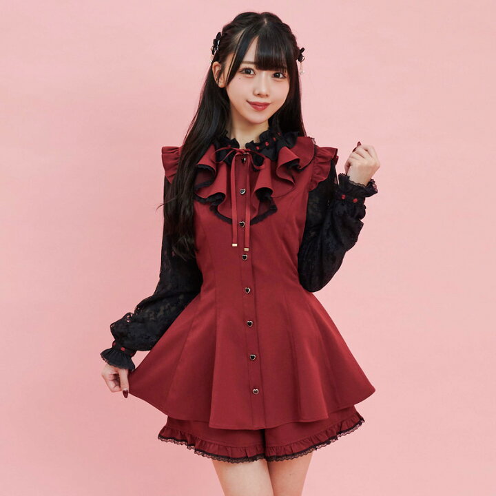 楽天市場】☆はしごレーススタンドカラーラッフルセットアップ1/16 18  