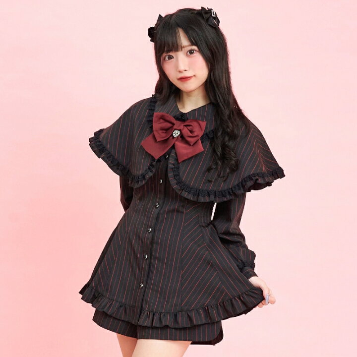 楽天市場】ケープ付きセットアップ11/27 12:00 ストライプ再入荷10/17 