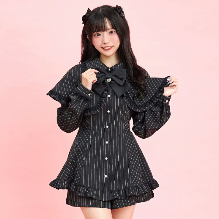 楽天市場】ケープ付きセットアップ11/27 12:00 ストライプ再入荷10/17  