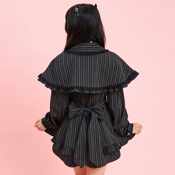 楽天市場】ケープ付きセットアップ11/27 12:00 ストライプ再入荷10/17 