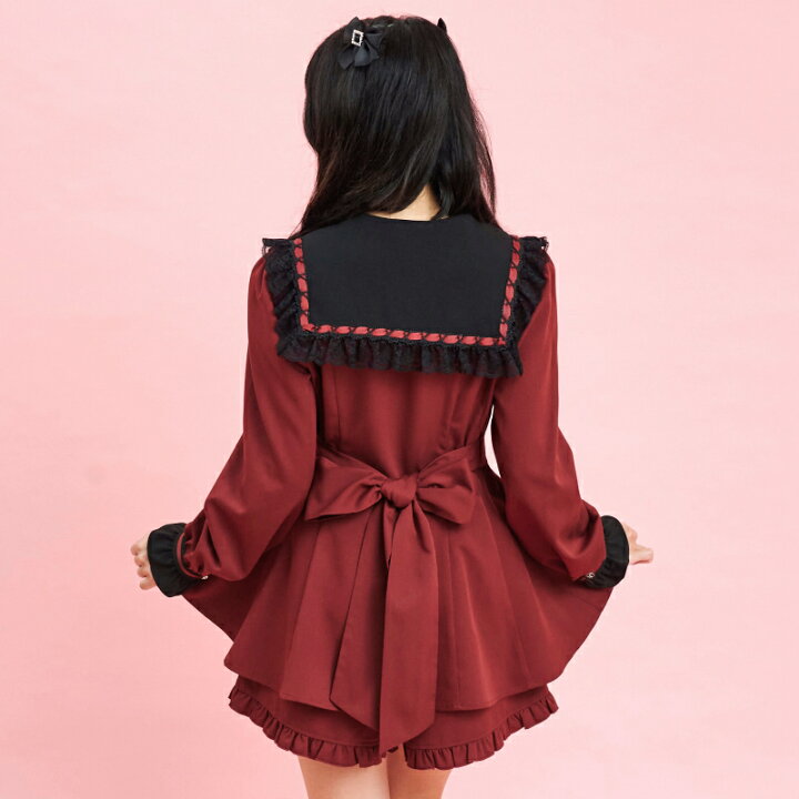 楽天市場】セーラー襟セットアップ12/10 12:00クロ再入荷10/19 販売 