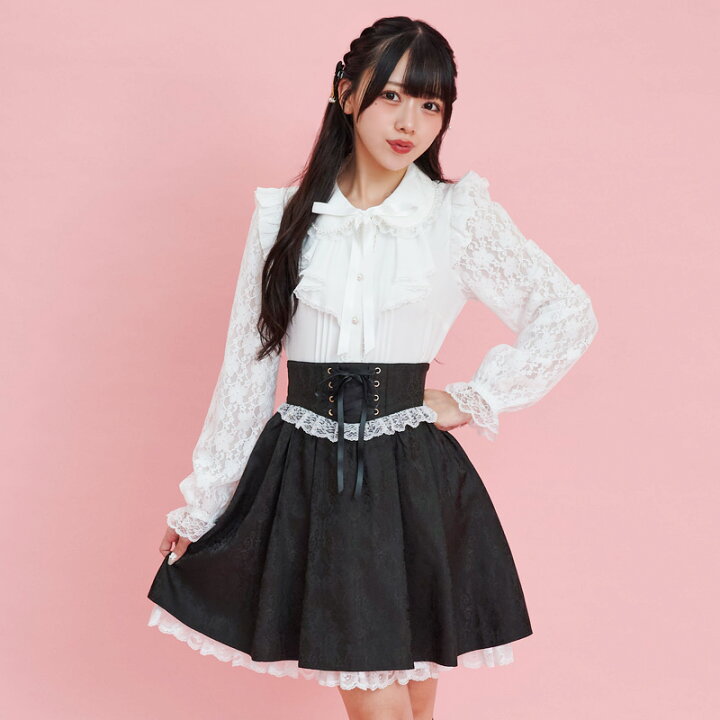 楽天市場】レースバッスルスカート8/23 18:00 販売スタートsecrethoney 