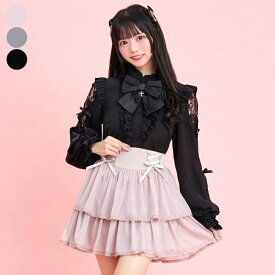 ★レースアップティアードスカパン7/2 18:00 再マークダウン11/1 12:00 販売スタートsecrethoney　シークレットハニー　シーハニ　量産型　レディース　ガーリー　ピンク　グレー　黒　ブラック