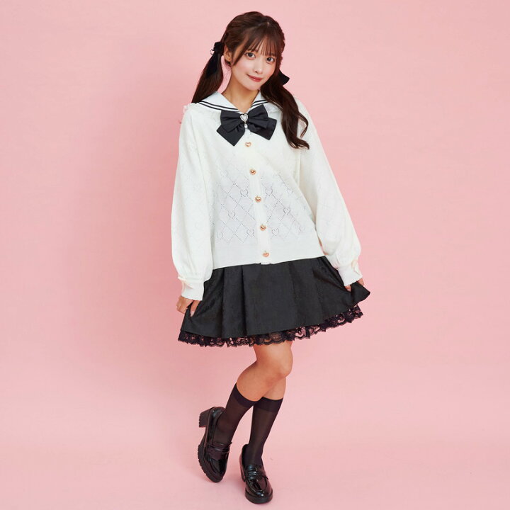 楽天市場】☆ハート透かしカーディガン1/16 18:00 再マークダウン8/31 