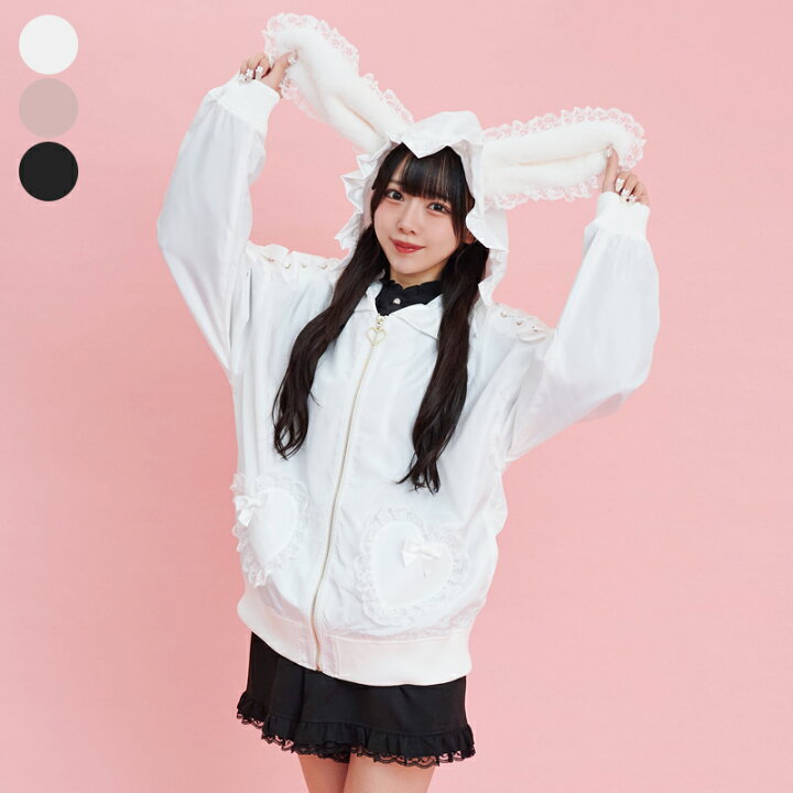 楽天市場】ファーうさ耳ブルゾン8/28 12:00 販売スタートsecrethoney 