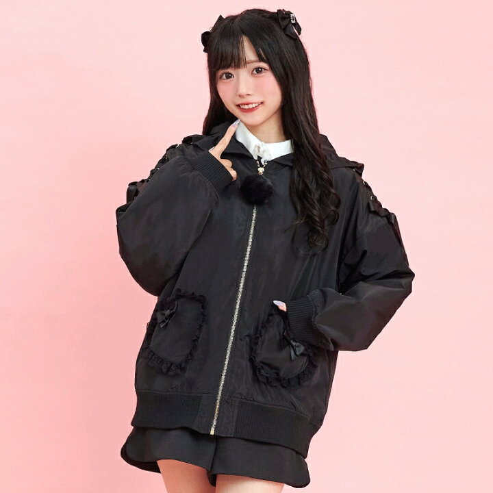 楽天市場】ファーうさ耳中綿入りブルゾン11/6 12:00 販売スタート 