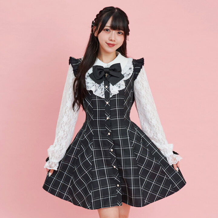 楽天市場】レースラッフルワンピース8/31 12:00 販売スタート  