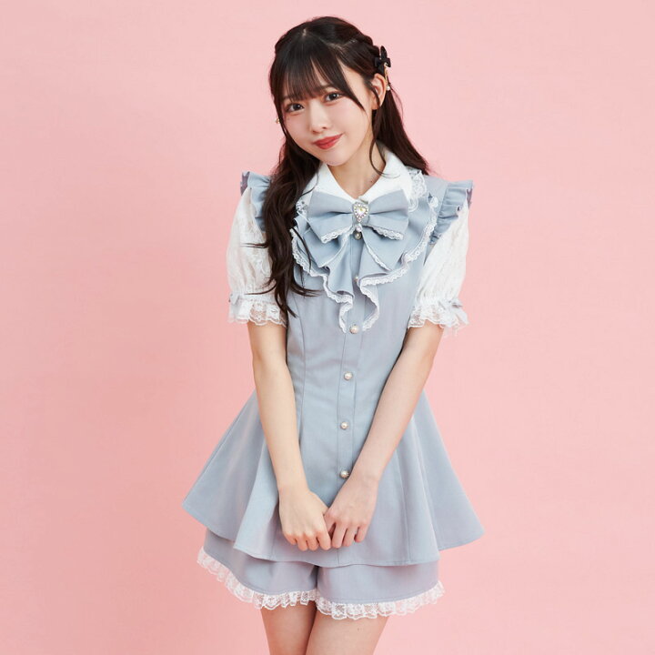 楽天市場】レース袖ラッフル半袖セットアップ5/17 12:00 販売スタート4 