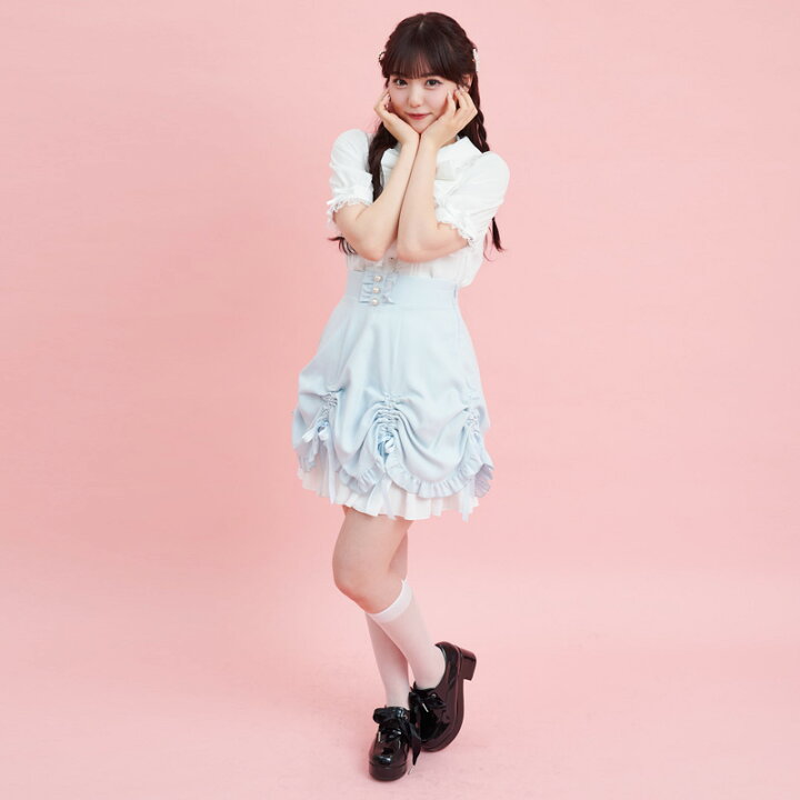 楽天市場】☆シャーリングリボンスカート3/6 12:00 販売スタート 