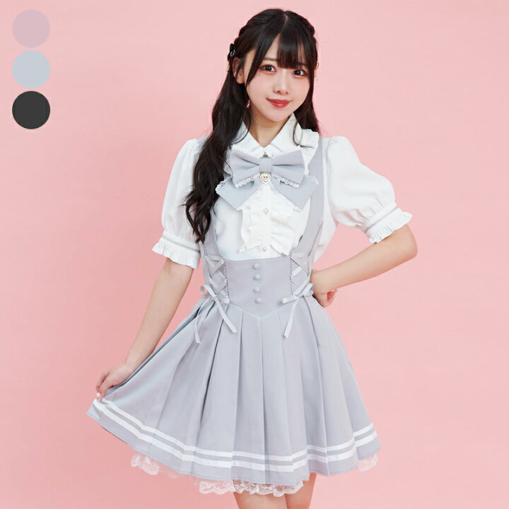 楽天市場】レースアッププリーツジャンドレ4/26 12:00 販売スタート  