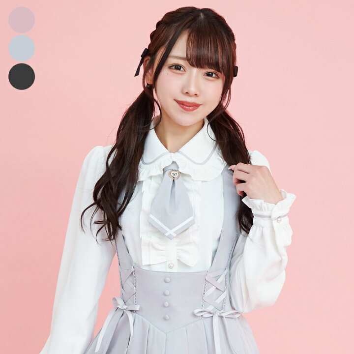 楽天市場】ダブルフリルネクタイブラウス2/28 12:00 販売スタート  