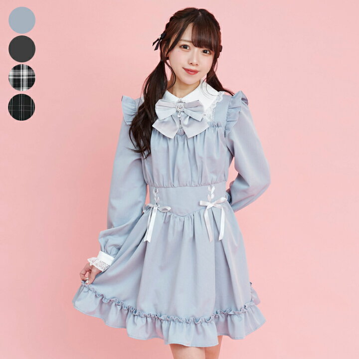 楽天市場】ウエストレースアップワンピース4/5 12:00 新色販売  