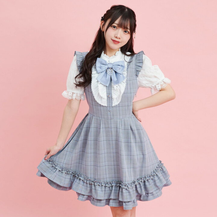 楽天市場】アクセサリーリボン付きワンピース5/24 12:00 ピンク・クロ  