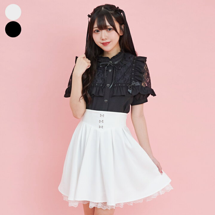 楽天市場】レース×シフォンバッスルスカート6/12 12:00 販売スタート 