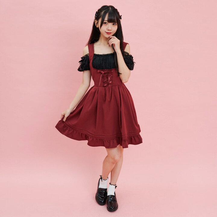 楽天市場】オフショルドッキングワンピース7/12 12:00 販売スタート 
