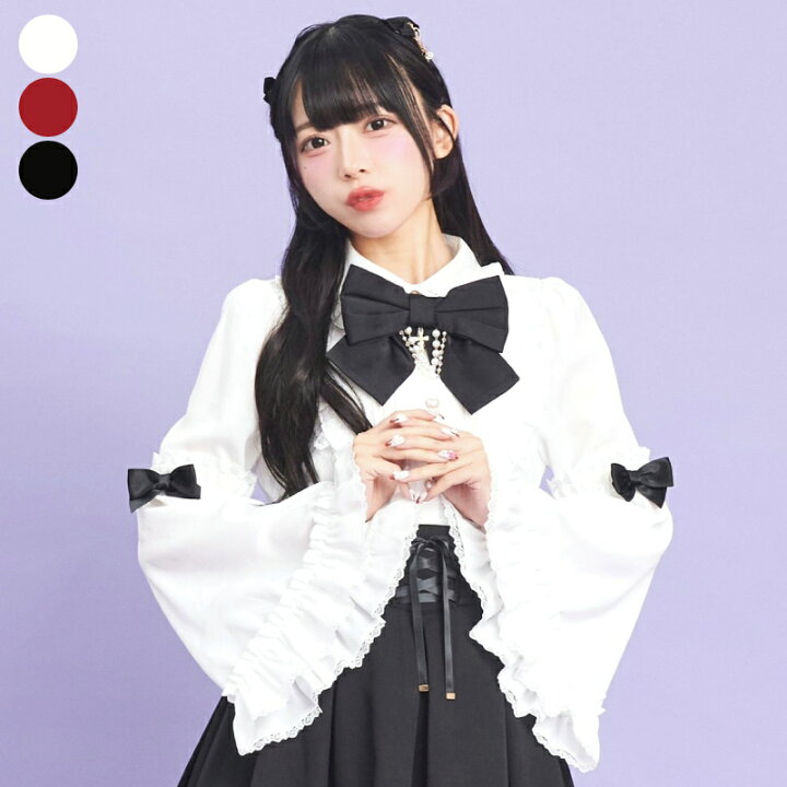 楽天市場】ヨークフリルフレア袖ブラウス8/22 18:00 販売スタート 