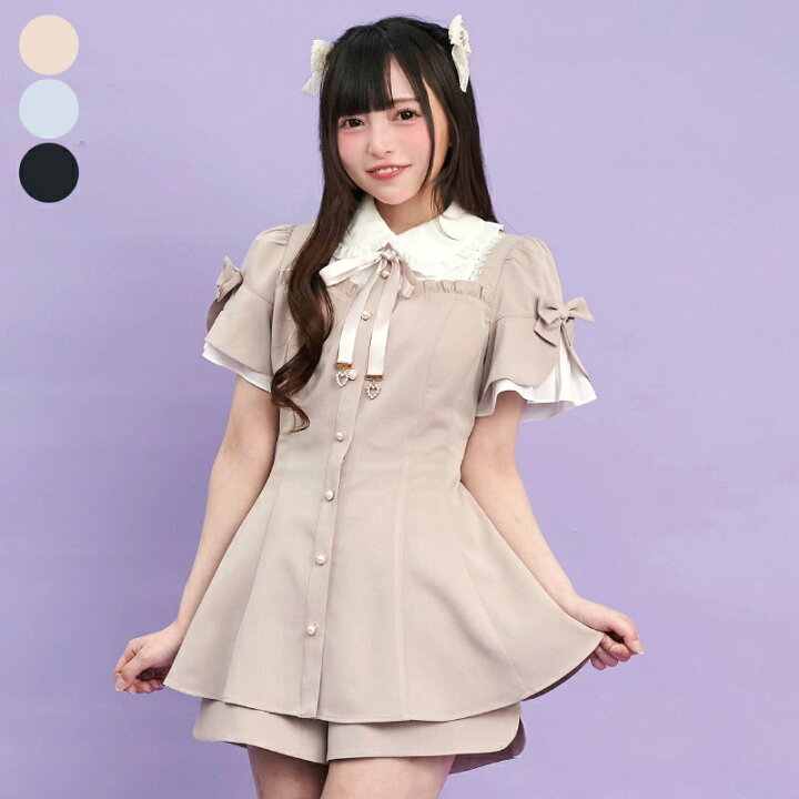 楽天市場】袖フレアレースヨークセットアップ4/12 12:00 販売スタート 