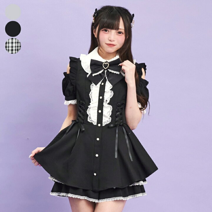楽天市場】サイドレースアップオフショル半袖セットアップ4/23 12:00 