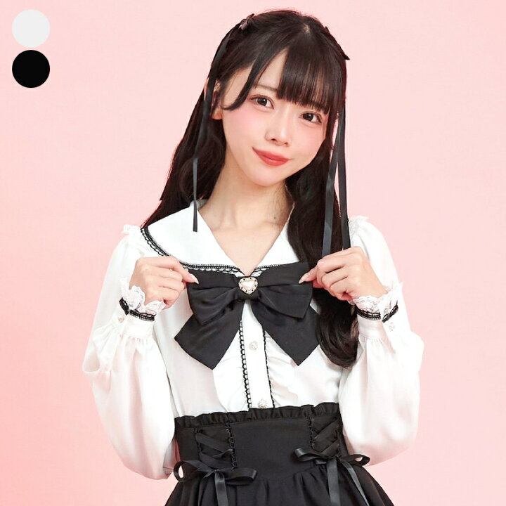 楽天市場】レースアップうさ耳ブラウス3/19 12:00 ホワイト・ハイ  